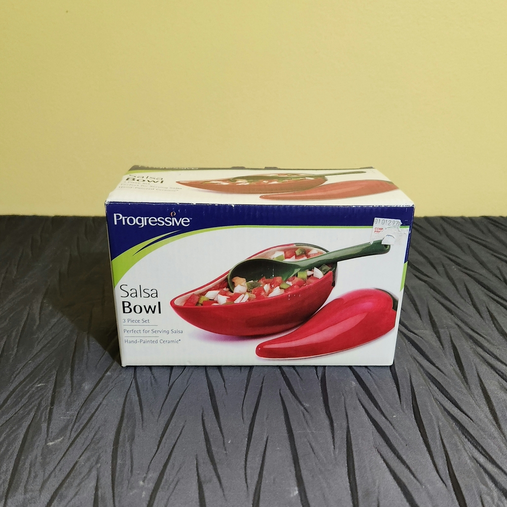 Progressive Red Salsa Bowl Set